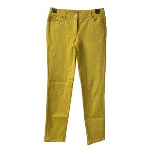 J.McLaughlin Womens Yellow Slim Fit Jeans Pants Size 8